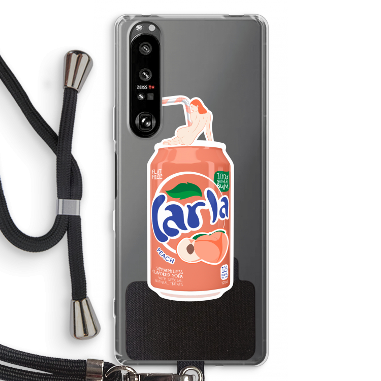 S(peach)less: Sony Xperia 1 III Transparant Hoesje met koord