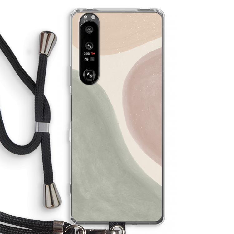 Geo #6: Sony Xperia 1 III Transparant Hoesje met koord
