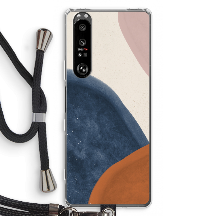 Geo #1: Sony Xperia 1 III Transparant Hoesje met koord