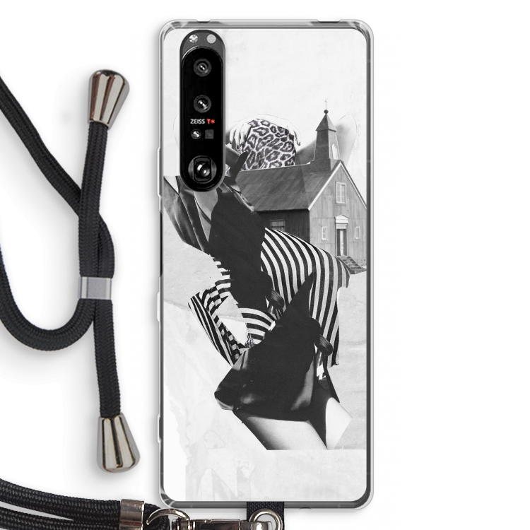 House: Sony Xperia 1 III Transparant Hoesje met koord