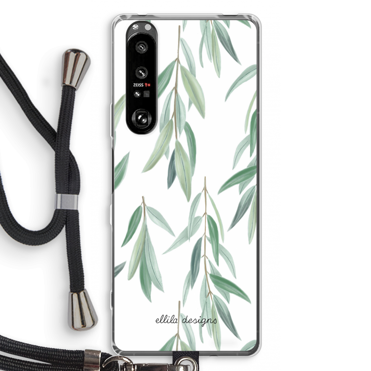 Branch up your life: Sony Xperia 1 III Transparant Hoesje met koord