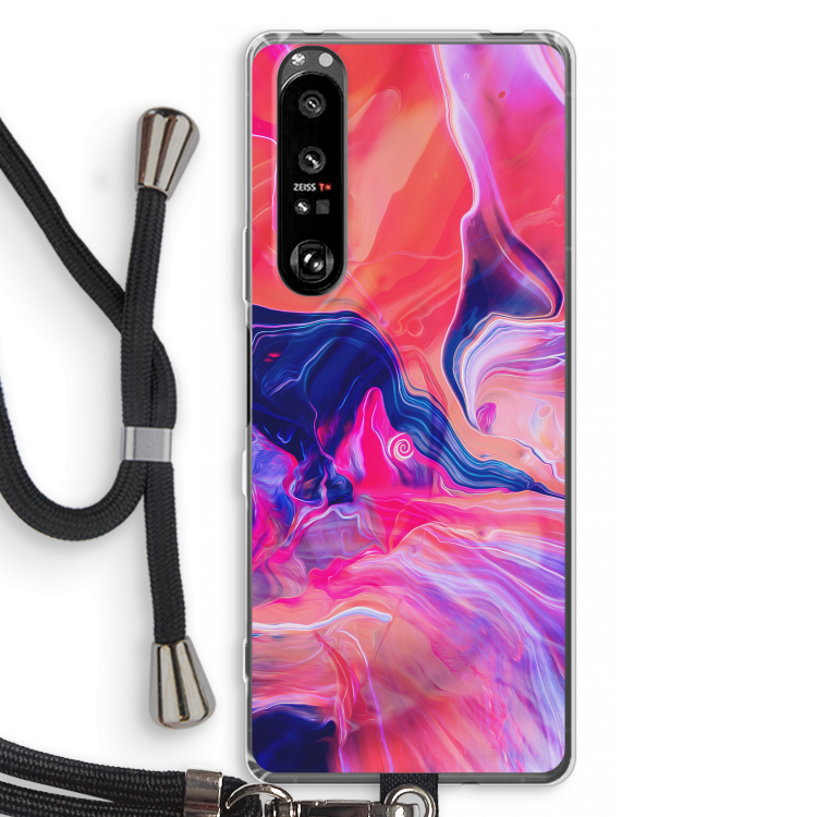 Earth And Ocean: Sony Xperia 1 III Transparant Hoesje met koord