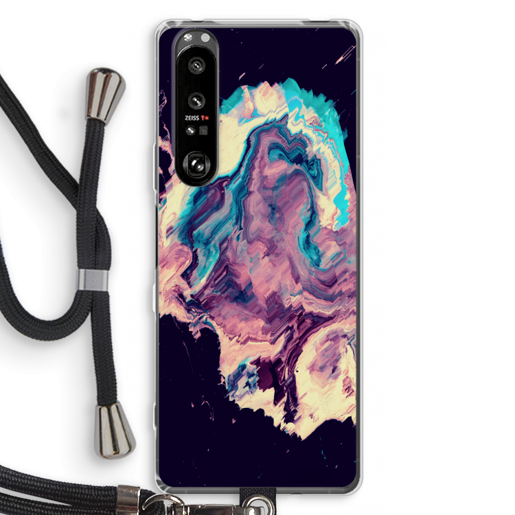 Cosmic Silence: Sony Xperia 1 III Transparant Hoesje met koord