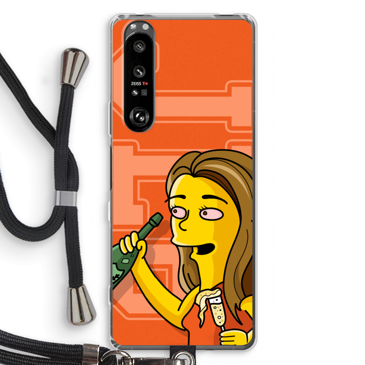 Jamie Lee Simpson: Sony Xperia 1 III Transparant Hoesje met koord