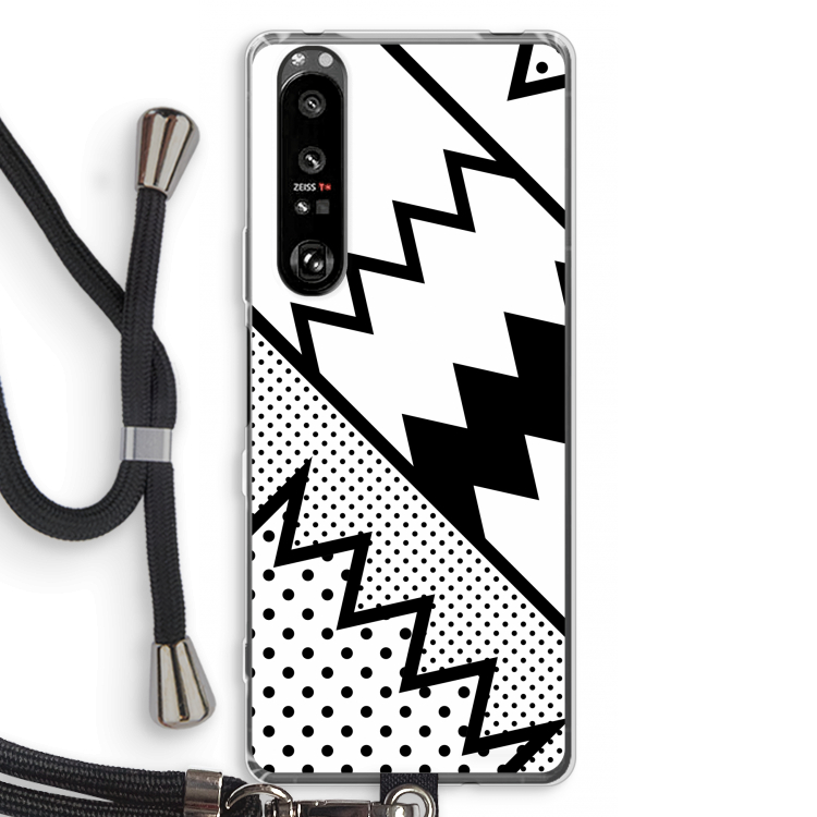 Pop Art #5: Sony Xperia 1 III Transparant Hoesje met koord