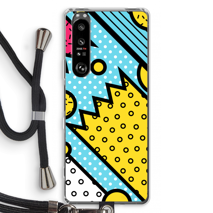 Pop Art #1: Sony Xperia 1 III Transparant Hoesje met koord