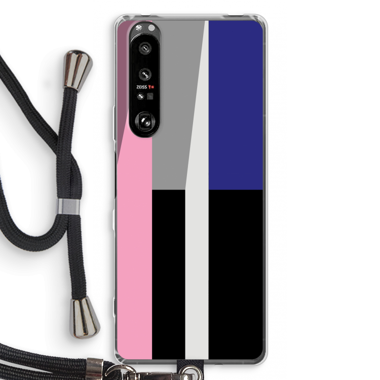 Gestalte 4: Sony Xperia 1 III Transparant Hoesje met koord