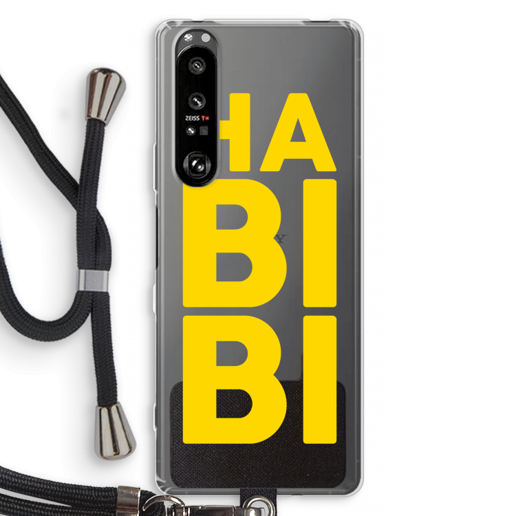 Habibi Majorelle : Sony Xperia 1 III Transparant Hoesje met koord