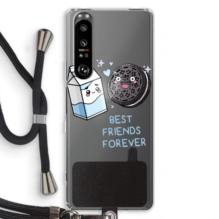 Best Friend Forever: Sony Xperia 1 III Transparant Hoesje met koord