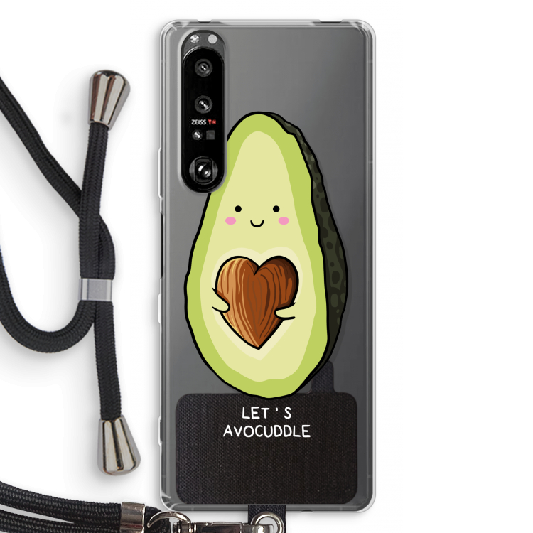 Avocuddle: Sony Xperia 1 III Transparant Hoesje met koord