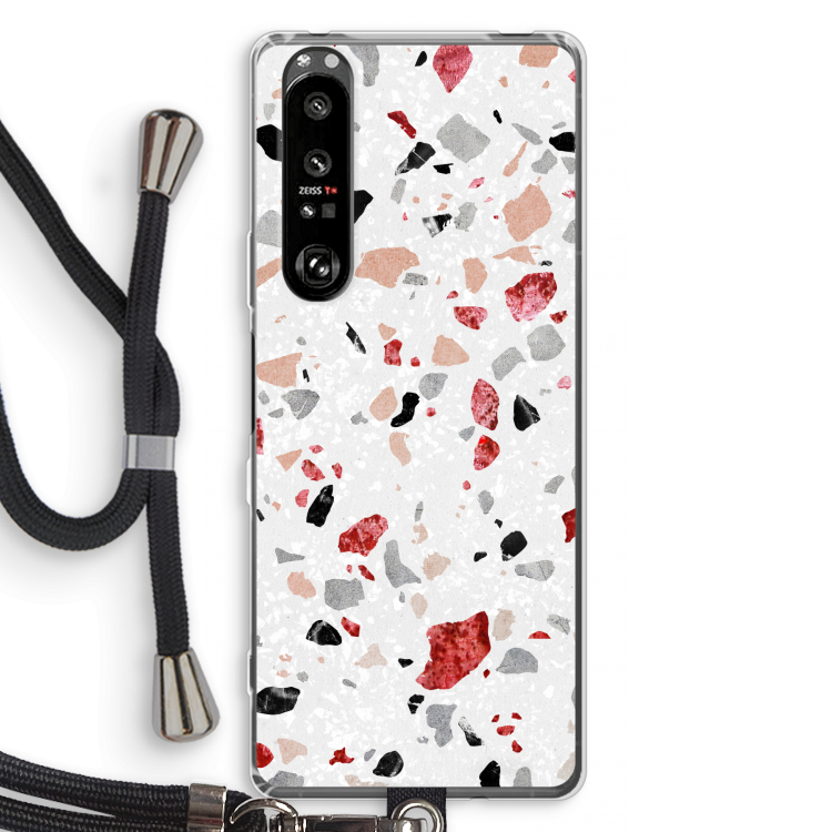 Terrazzo N°12: Sony Xperia 1 III Transparant Hoesje met koord