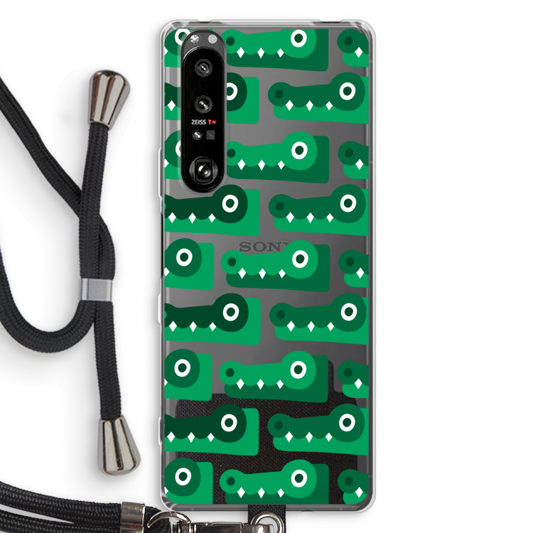 Crocs: Sony Xperia 1 III Transparant Hoesje met koord