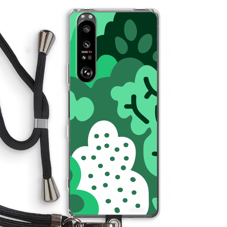 Bushes: Sony Xperia 1 III Transparant Hoesje met koord