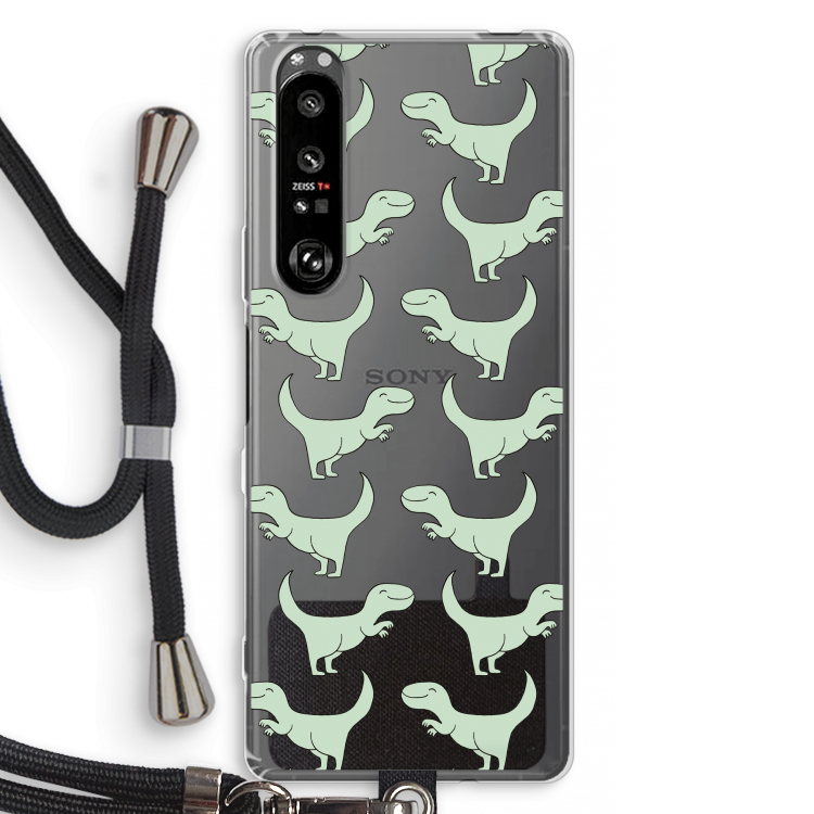 Dinos: Sony Xperia 1 III Transparant Hoesje met koord