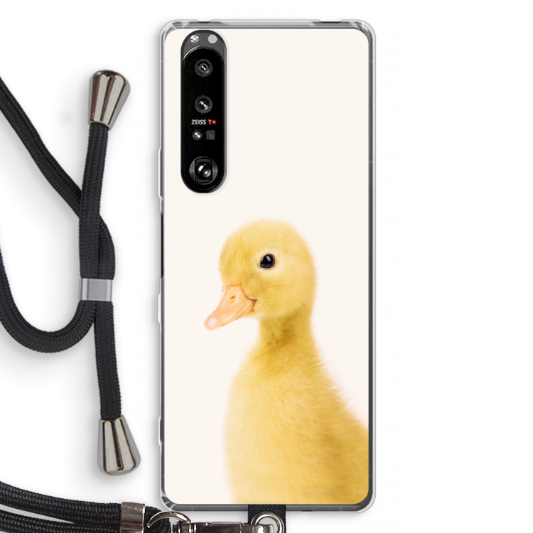 Duke: Sony Xperia 1 III Transparant Hoesje met koord