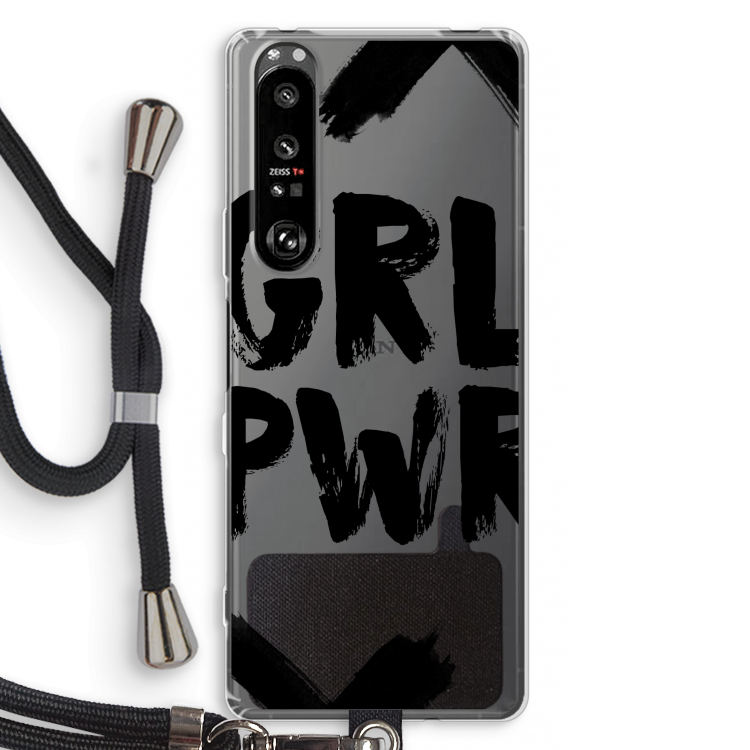 Girl Power #2: Sony Xperia 1 III Transparant Hoesje met koord
