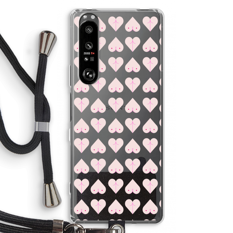 Ass 'n Titties: Sony Xperia 1 III Transparant Hoesje met koord
