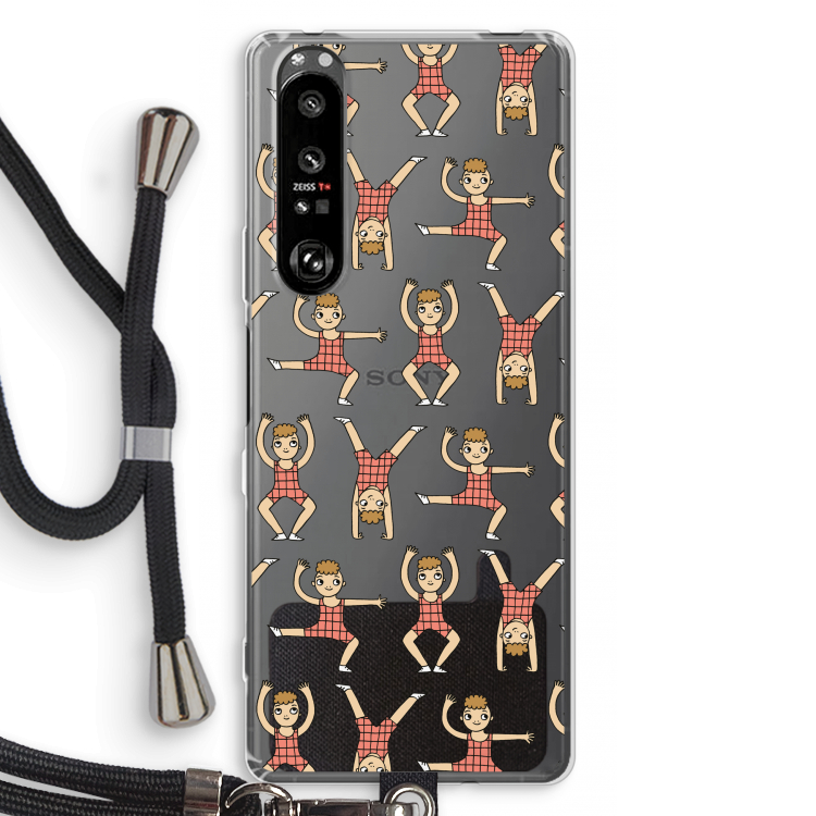 Gymboys: Sony Xperia 1 III Transparant Hoesje met koord