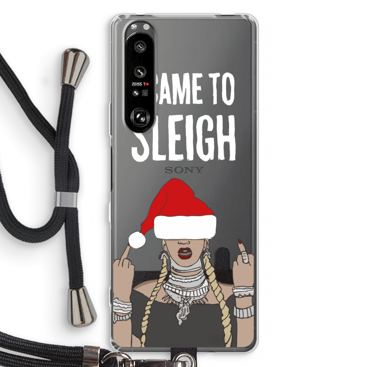 Came To Sleigh: Sony Xperia 1 III Transparant Hoesje met koord