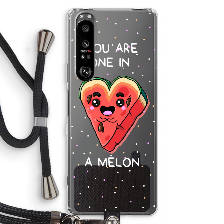 One In A Melon: Sony Xperia 1 III Transparant Hoesje met koord