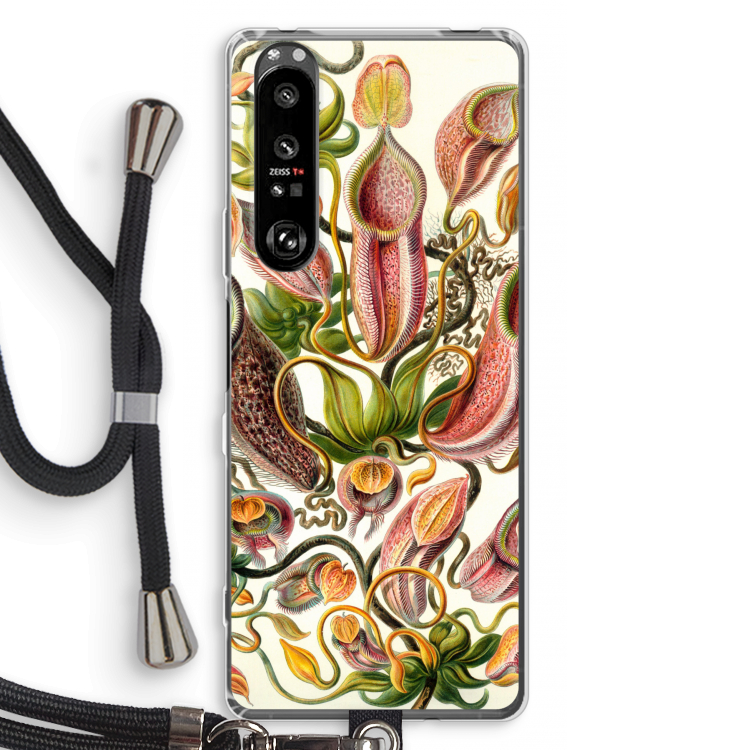 Haeckel Nepenthaceae: Sony Xperia 1 III Transparant Hoesje met koord
