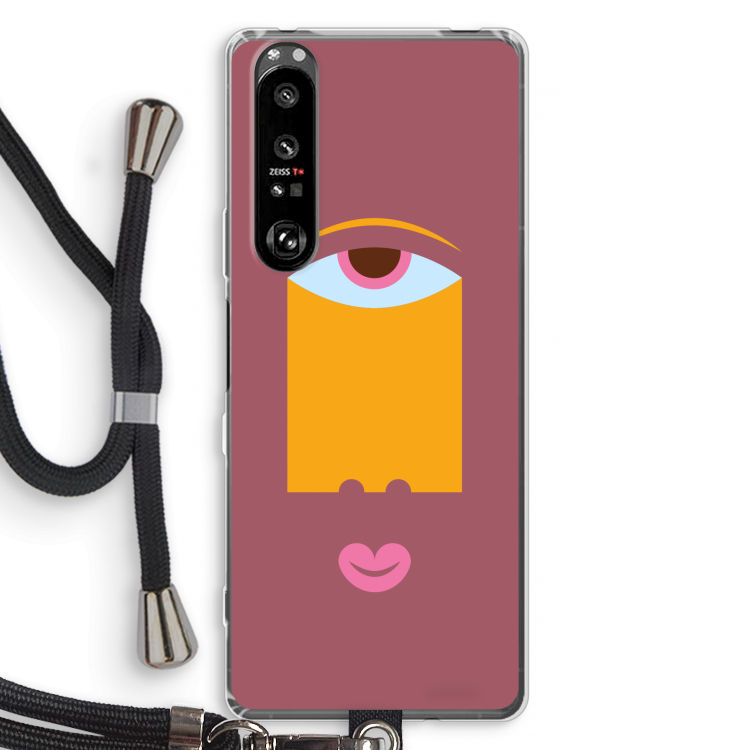Mono V: Sony Xperia 1 III Transparant Hoesje met koord