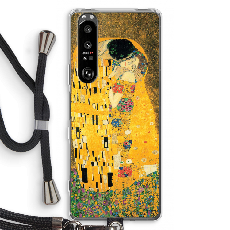 Der Kuss: Sony Xperia 1 III Transparant Hoesje met koord
