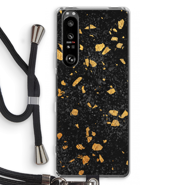 Terrazzo N°7: Sony Xperia 1 III Transparant Hoesje met koord