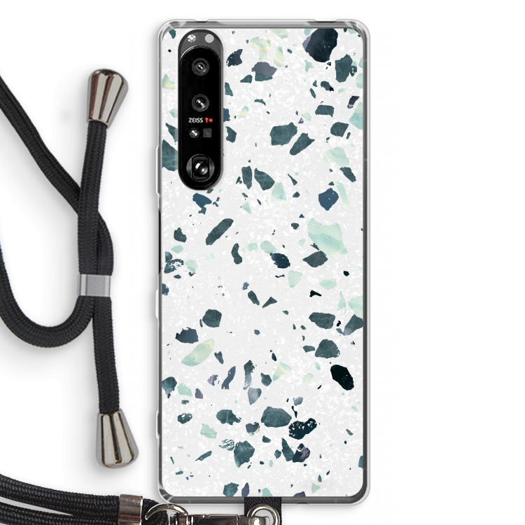 Terrazzo N°2: Sony Xperia 1 III Transparant Hoesje met koord