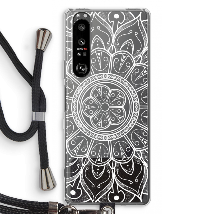 Roses Are Red: Sony Xperia 1 III Transparant Hoesje met koord