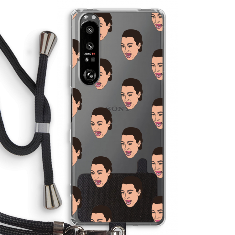 Ugly Cry Call: Sony Xperia 1 III Transparant Hoesje met koord