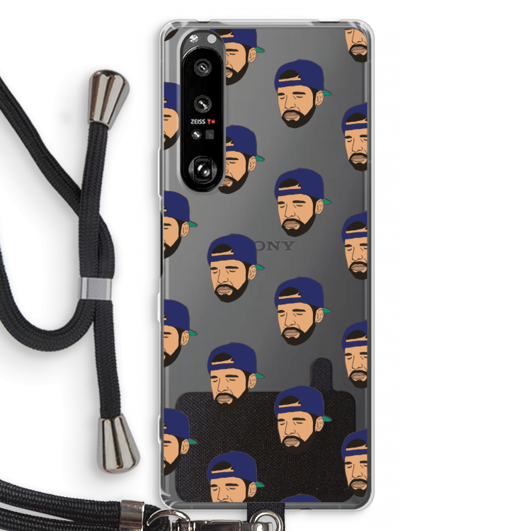 Drake Away: Sony Xperia 1 III Transparant Hoesje met koord