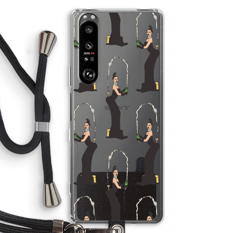 Pop Some Kim: Sony Xperia 1 III Transparant Hoesje met koord
