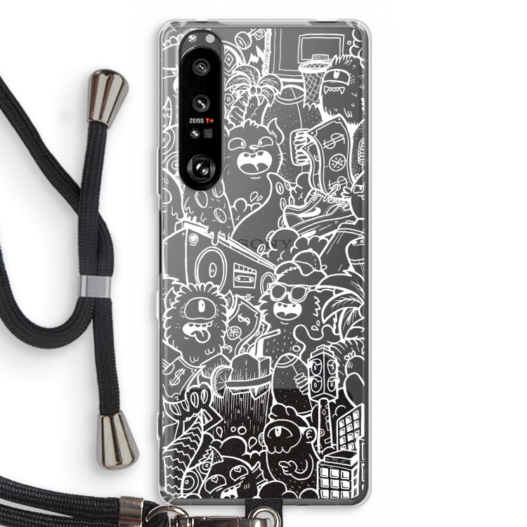 Vexx City #2: Sony Xperia 1 III Transparant Hoesje met koord