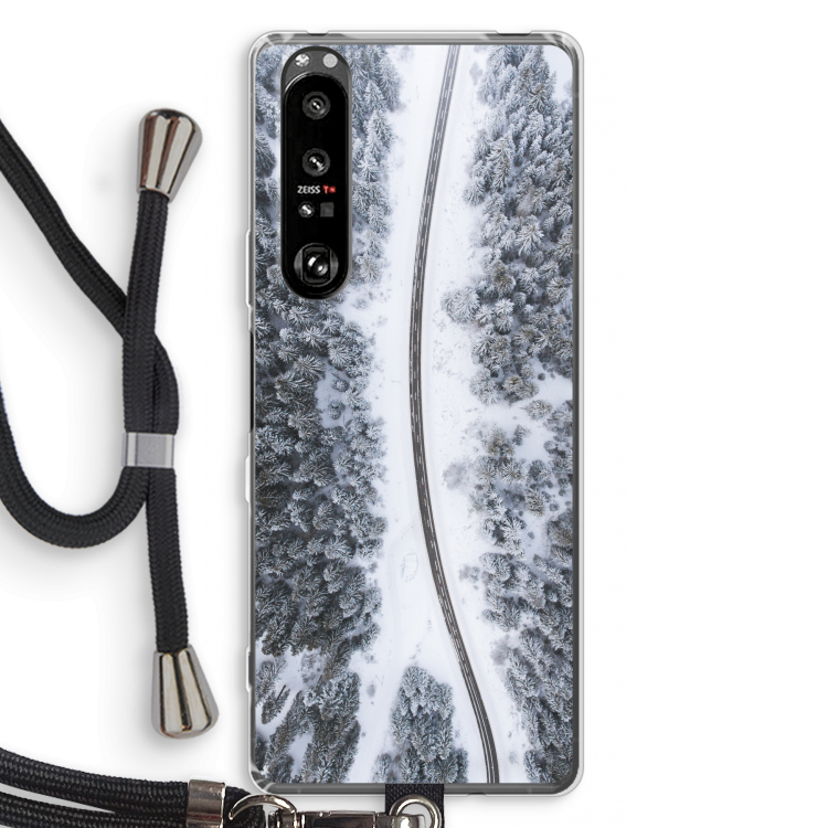 Snøfall: Sony Xperia 1 III Transparant Hoesje met koord