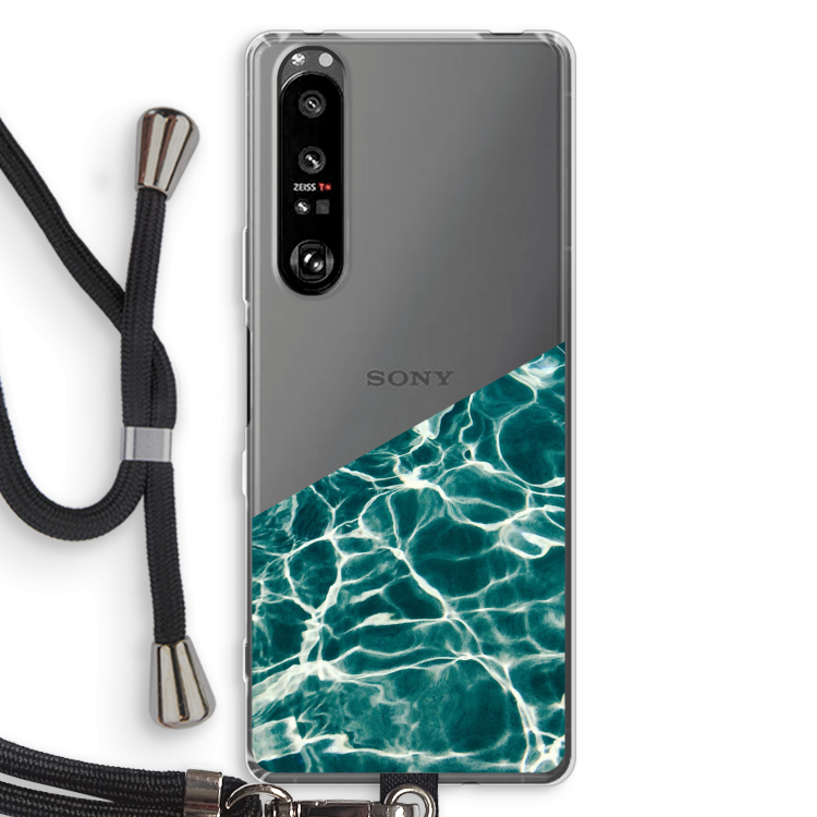 Weerkaatsing water: Sony Xperia 1 III Transparant Hoesje met koord