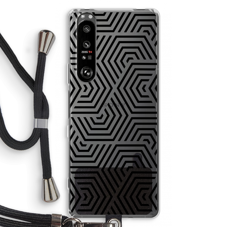 Magic pattern: Sony Xperia 1 III Transparant Hoesje met koord
