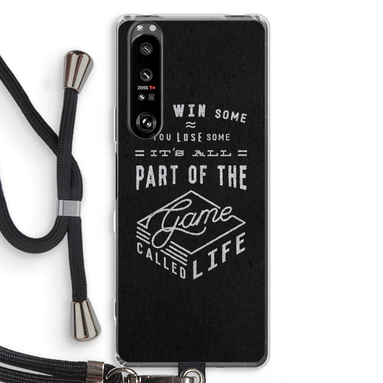 Life: Sony Xperia 1 III Transparant Hoesje met koord