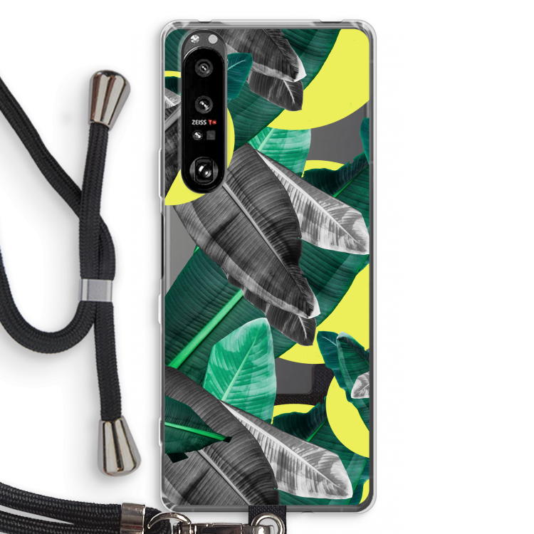Fantasie jungle: Sony Xperia 1 III Transparant Hoesje met koord