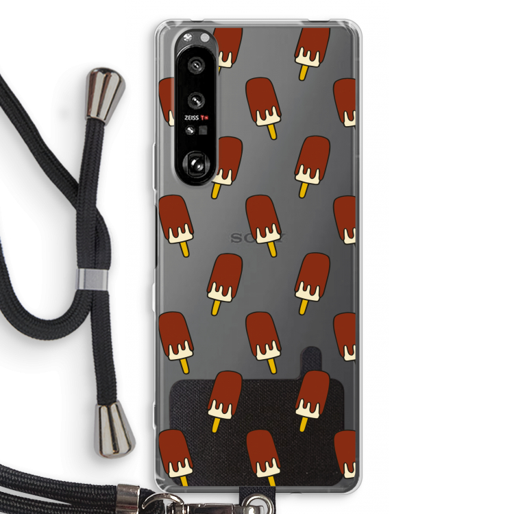 Yummy: Sony Xperia 1 III Transparant Hoesje met koord
