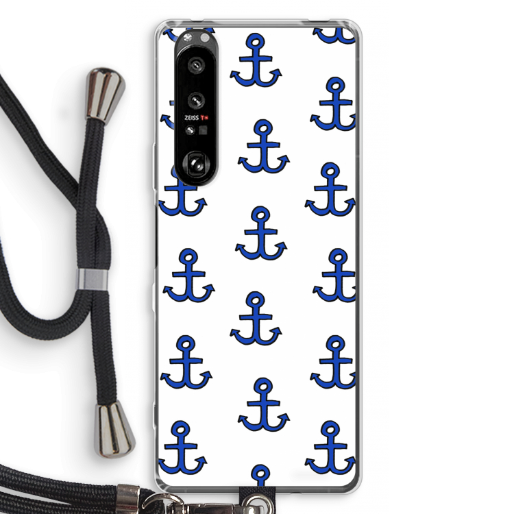 Ankers: Sony Xperia 1 III Transparant Hoesje met koord