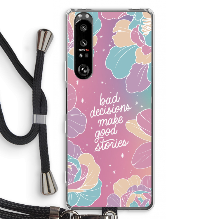 Good stories: Sony Xperia 1 III Transparant Hoesje met koord