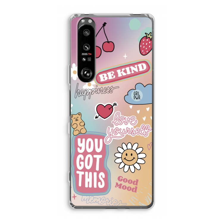 Positivity: Sony Xperia 1 III Transparant Hoesje