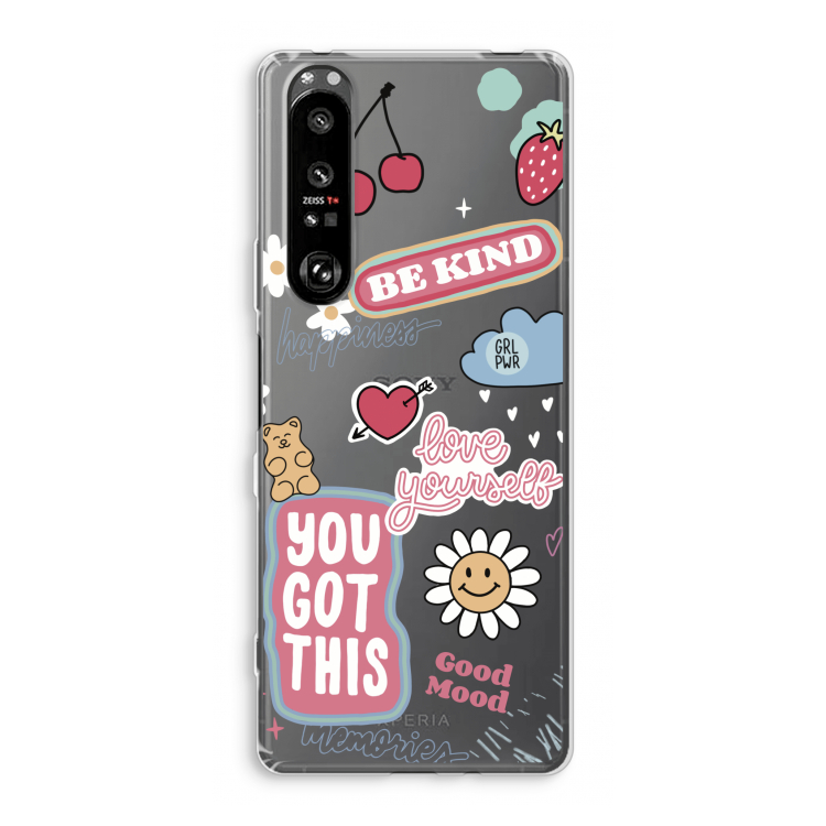 Positivity: Sony Xperia 1 III Transparant Hoesje
