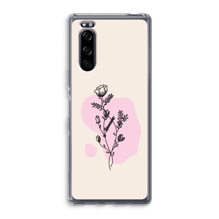 Roses are red: Sony Xperia 5 Transparant Hoesje