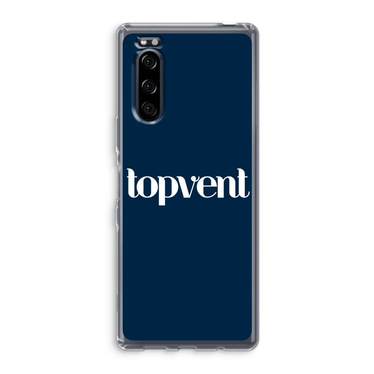 Topvent Navy: Sony Xperia 5 Transparant Hoesje