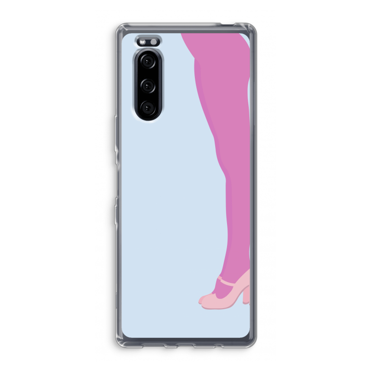 Pink panty: Sony Xperia 5 Transparant Hoesje