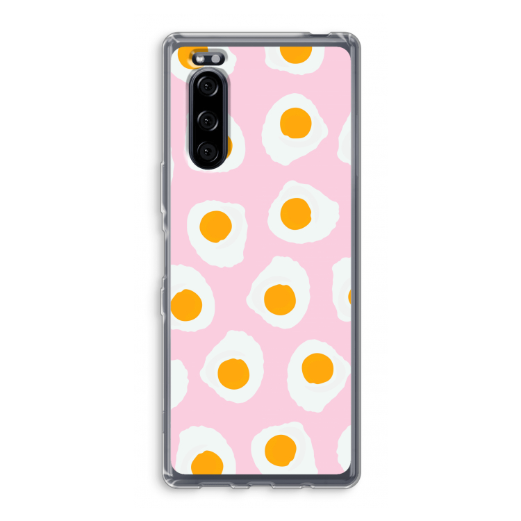 Dancing eggs: Sony Xperia 5 Transparant Hoesje