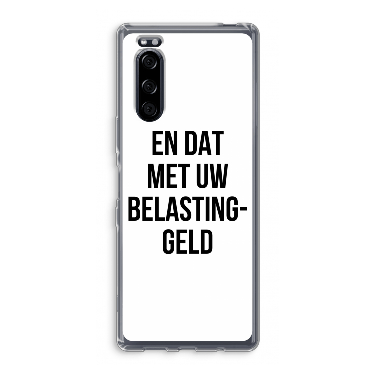 Belastinggeld: Sony Xperia 5 Transparant Hoesje