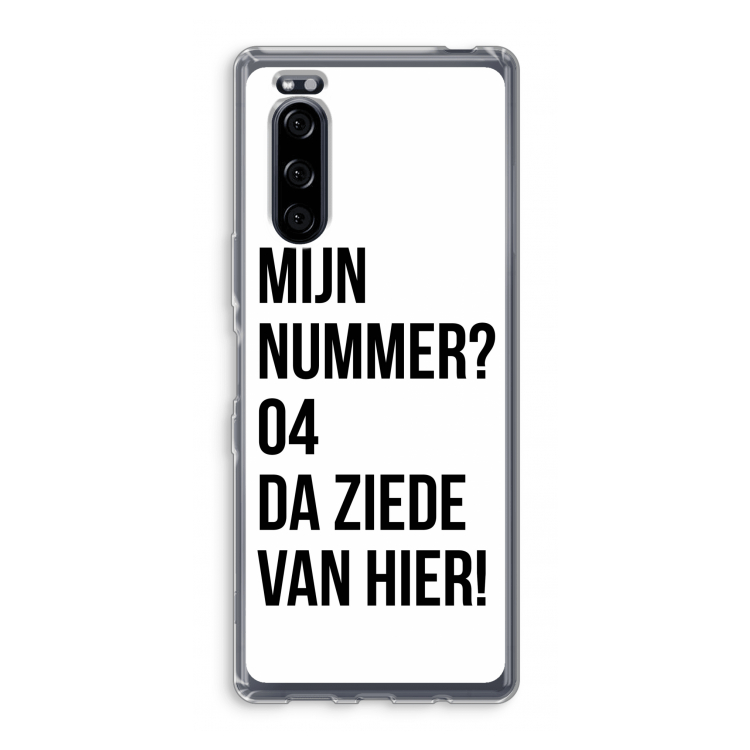Da ziede van hier: Sony Xperia 5 Transparant Hoesje